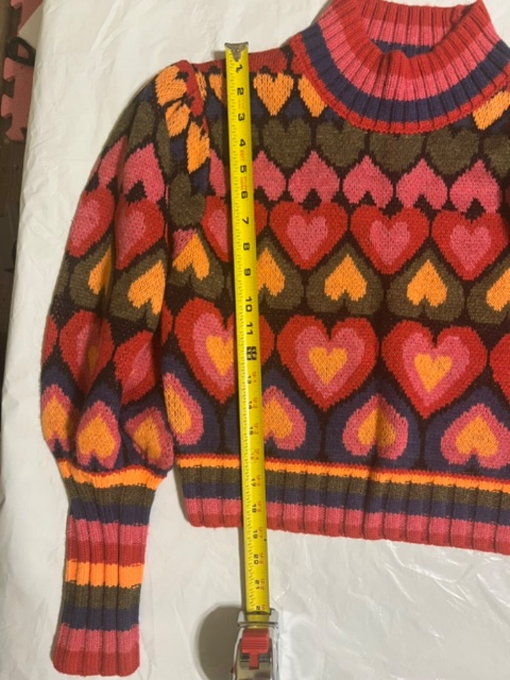 Farm Rio Heart Sweater Size XSmall - Picture 4 of 4